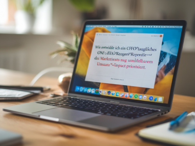 Wie entwickle ich ein cfo‑taugliches one‑pager‑reporting, das marketingtests nach unmittelbarem umsatz‑impact priorisiert