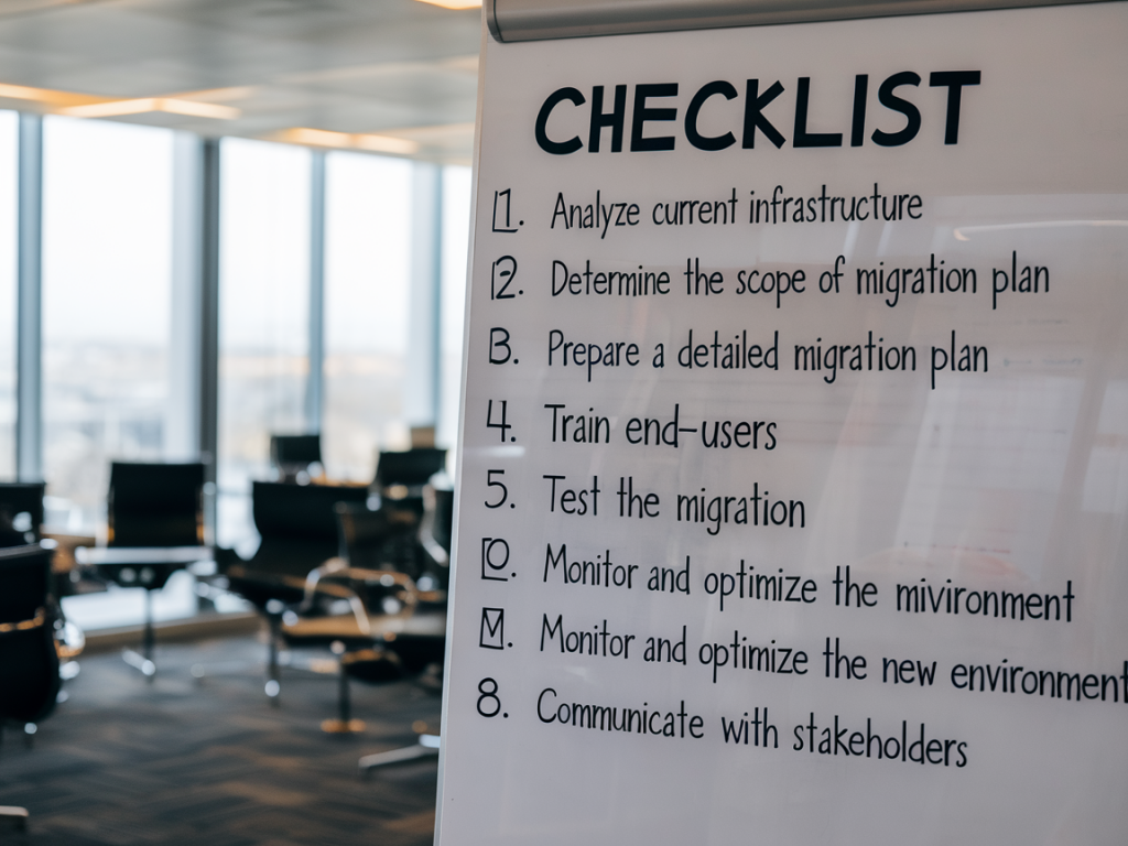 Welche checkliste brauche ich für eine erfolgreiche microsoft 365 migration im mittelstand