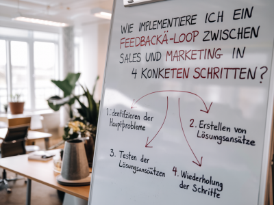 Wie implementiere ich ein feedback‑loop zwischen sales und marketing in 4 konkreten schritten