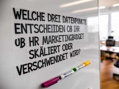 Welche drei datenpunkte entscheiden, ob ihr marketingbudget skaliert oder verschwendet wird